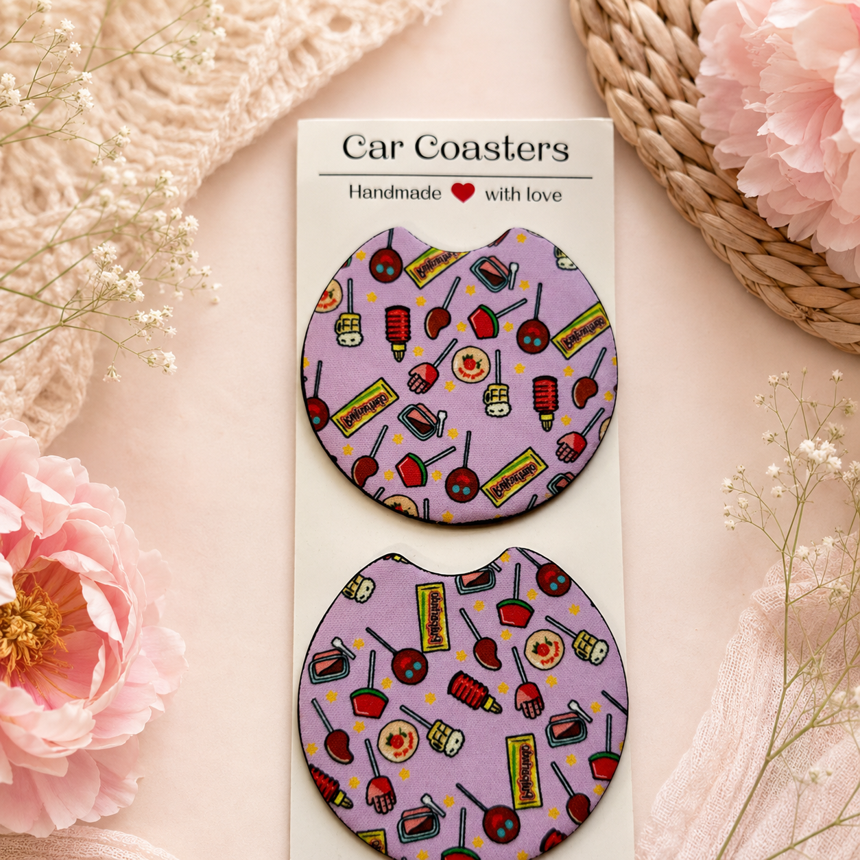 Mexican Candy Car Coasters