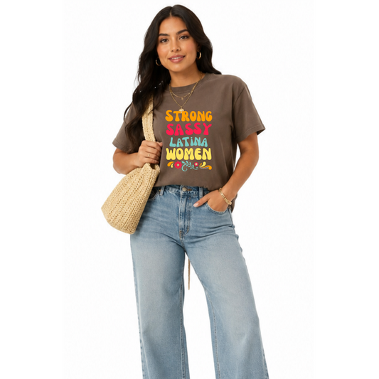 Sassy, Strong Latina Women Adult T-Shirt