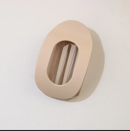 Oval Flat Hair Clip For Women, Strong Grip