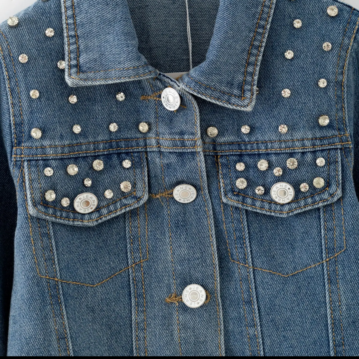 Rhinestone Denim Jean Jacket, Youth