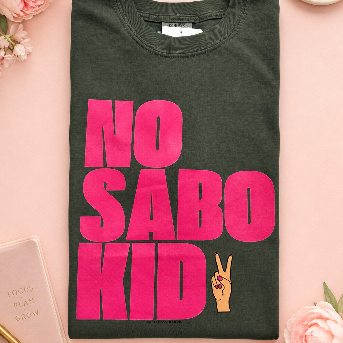 No Sabo kid, military green YOUTH T-shirt
