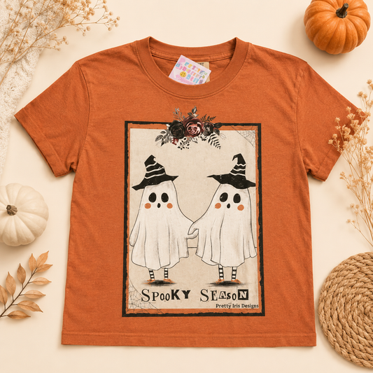 Spooky season Ghost Yam Orange Adult T- Shirt