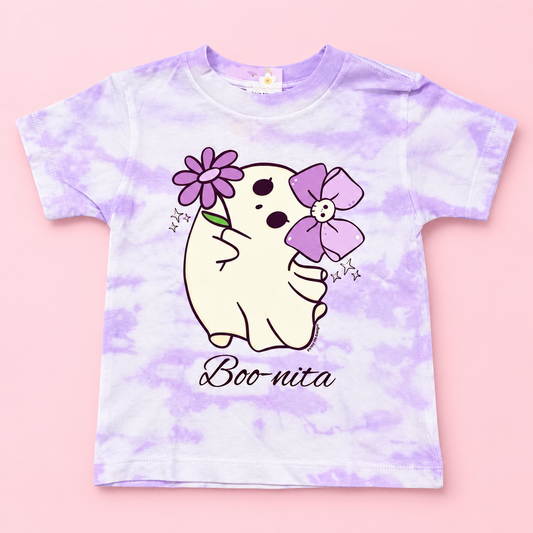 Boo-Nita Purple Tie-dye toddler Tee