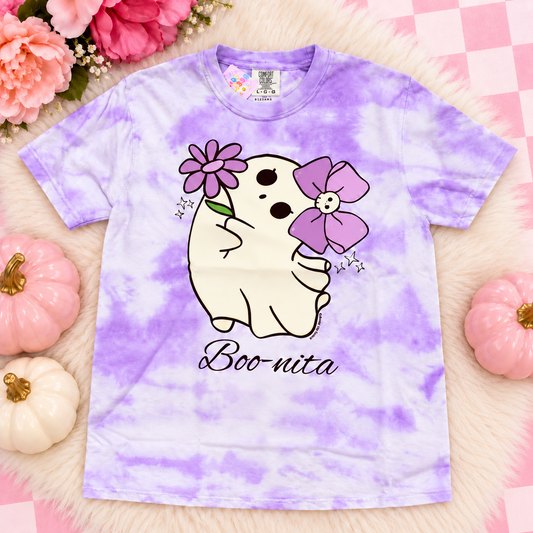 Boo-Nita Tie-Dye Purple Adult Tee