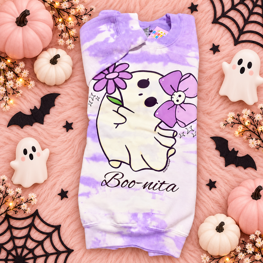 Boo-Nita Tie-Dye Adult Sweatshirt