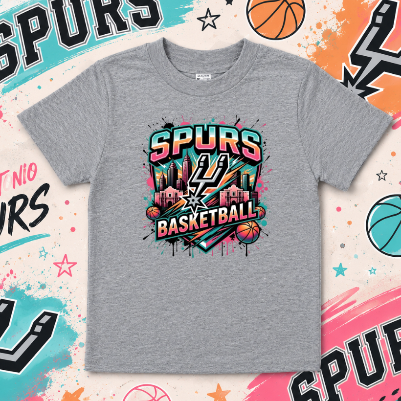 Spurs basketball youth T-shirt