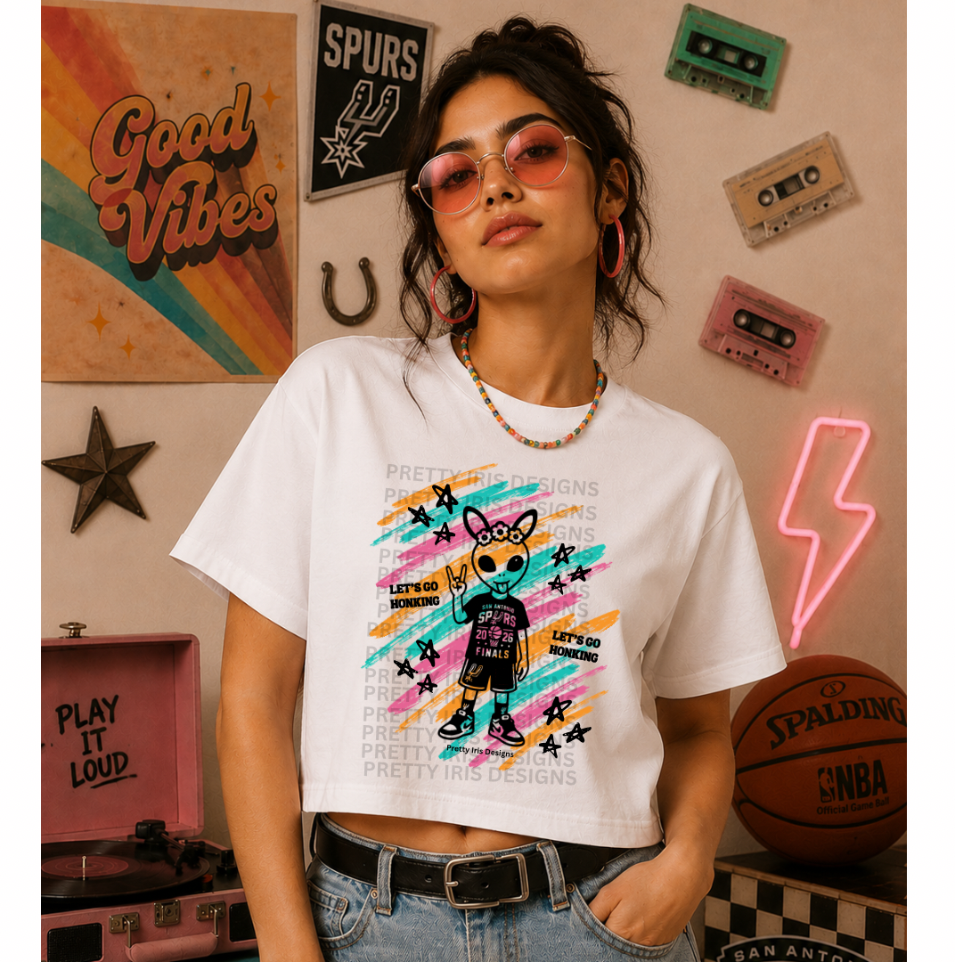 Alien Spurs women’s Crop T-shirt ￼