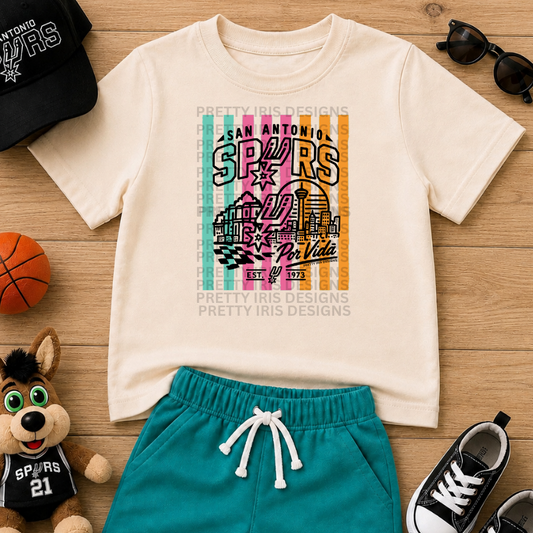 Striped retro toddler T-shirt