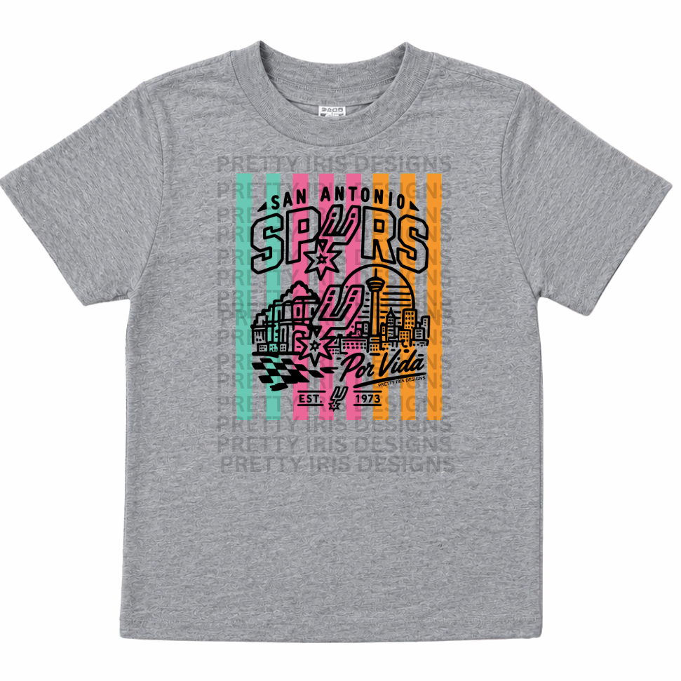 Striped retro toddler T-shirt
