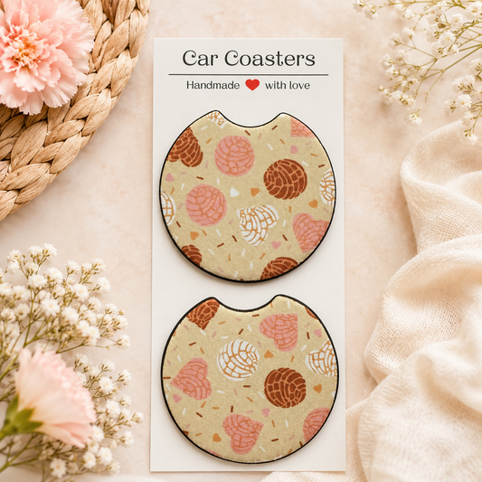 Heart Concha Car coasters