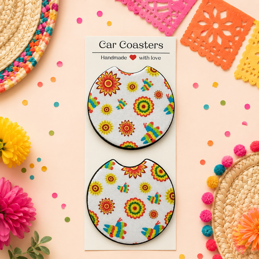 Fiesta theme car coaster ￼