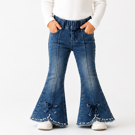 Pearl Denim Flares Toddler Jeans